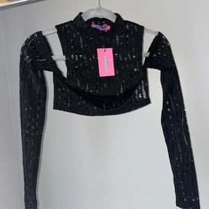 Edikted Black Croptop Small